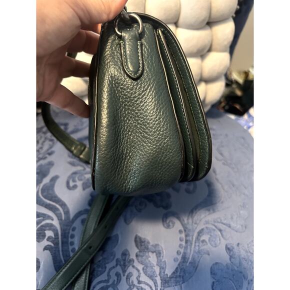 Coach Forest Green Horse and Carriage Saddle Bag - Picture 2 of 16